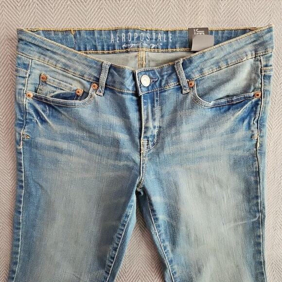 Aeropostale Jeans Women's Size 10 Long Jegging Light Blue Wash Style# 19 B070 7E - Picture 11 of 16